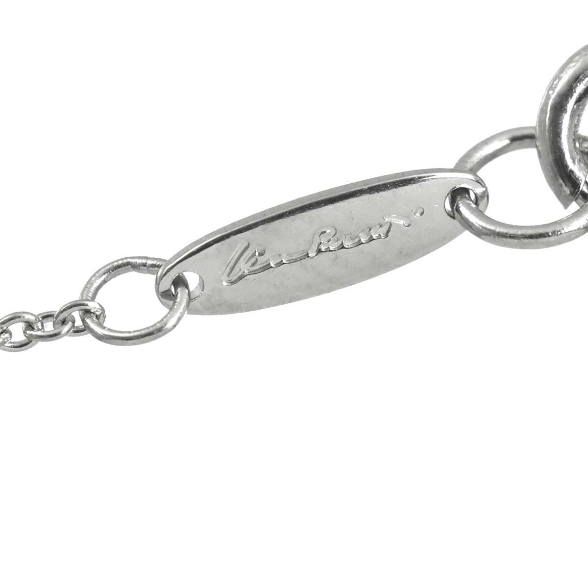 Open Heart Necklace Platinum
