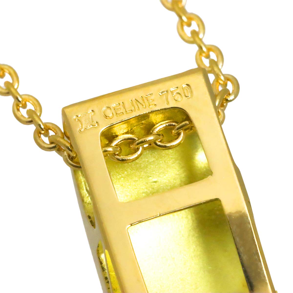 Logo Necklace 18K YG Yellow Gold 750