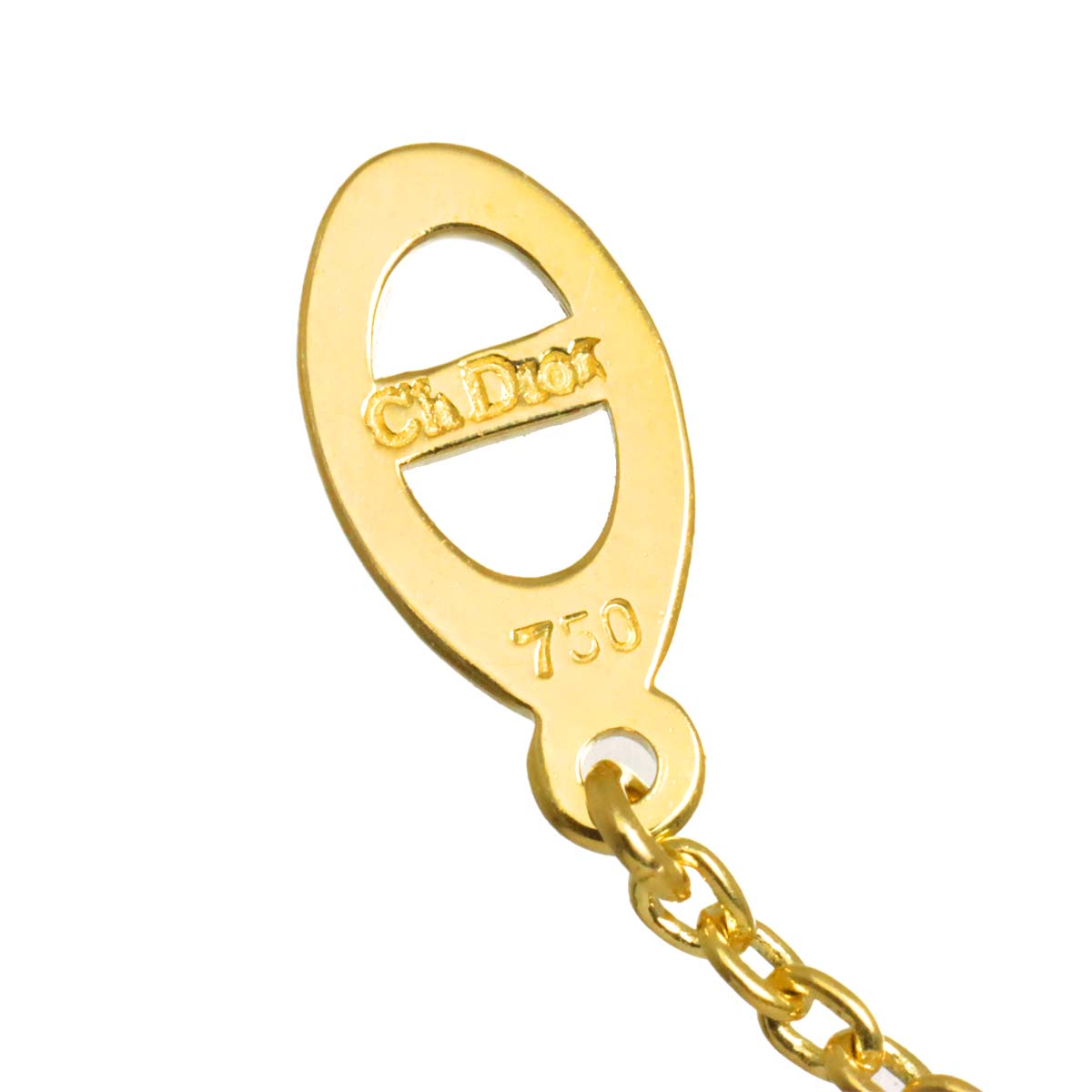 Diamond Necklace 18K Yellow Gold 750
