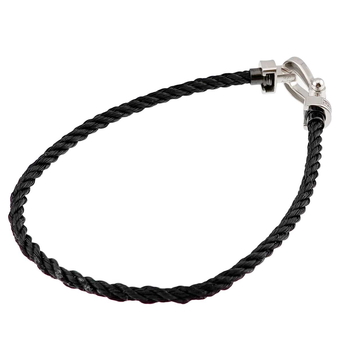 Force 10 MM Half Diamond Bracelet 18K WG 750 Steel size17