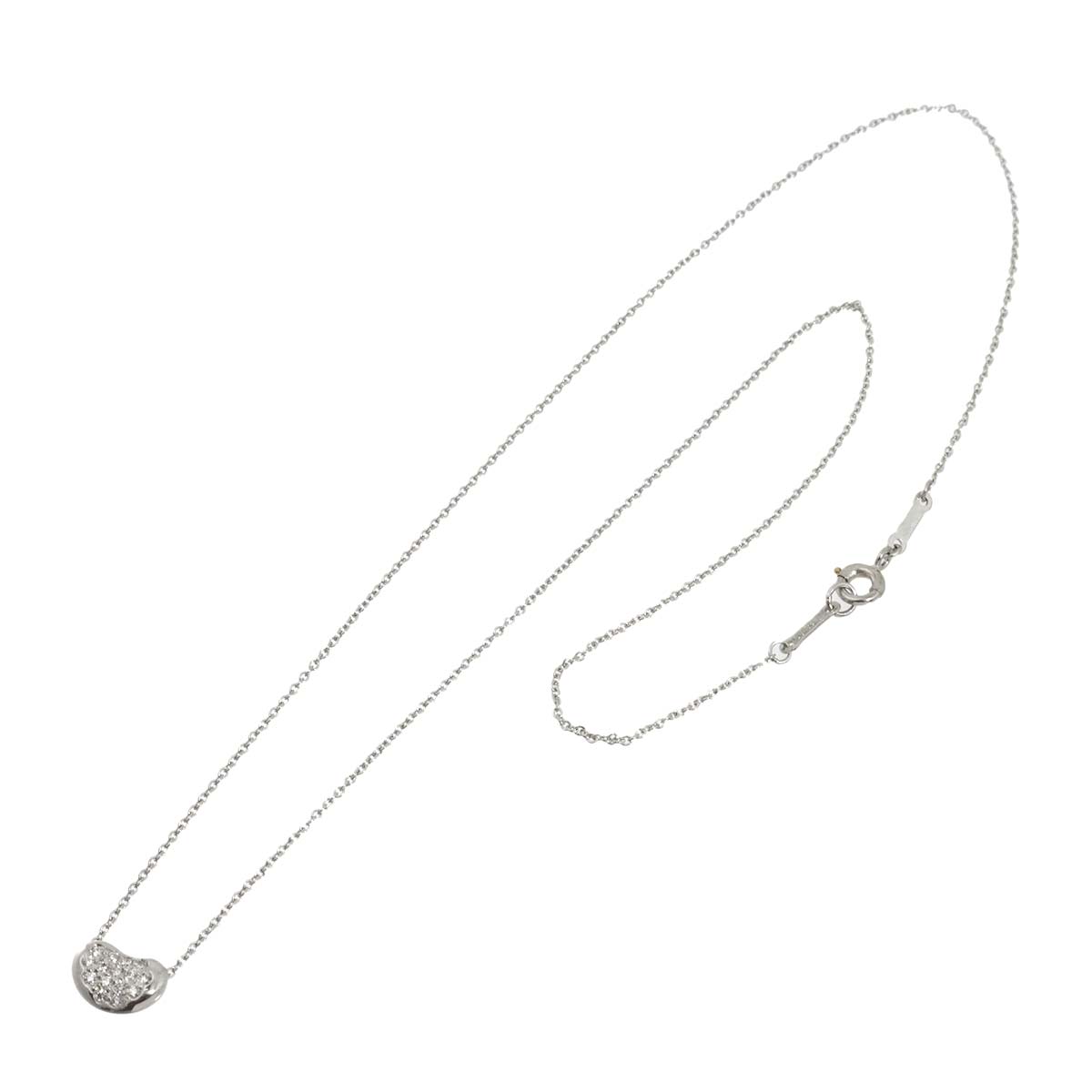 Bean Diamond Necklace Platinum
