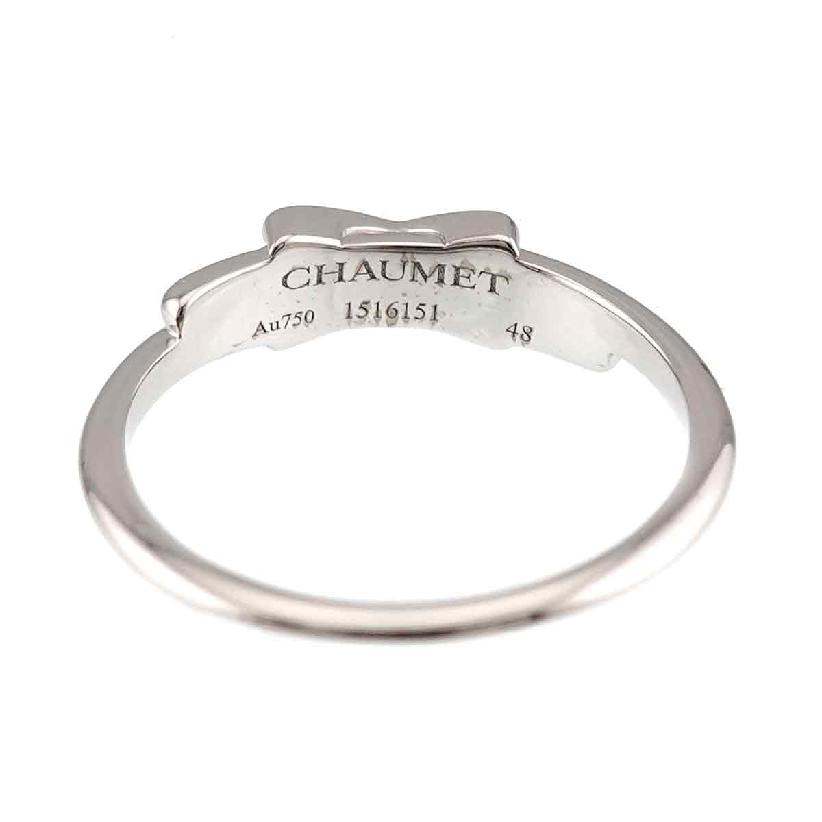 Jeux de Liens Diamond Ring 18K White Gold 750 size48 4.5(US)