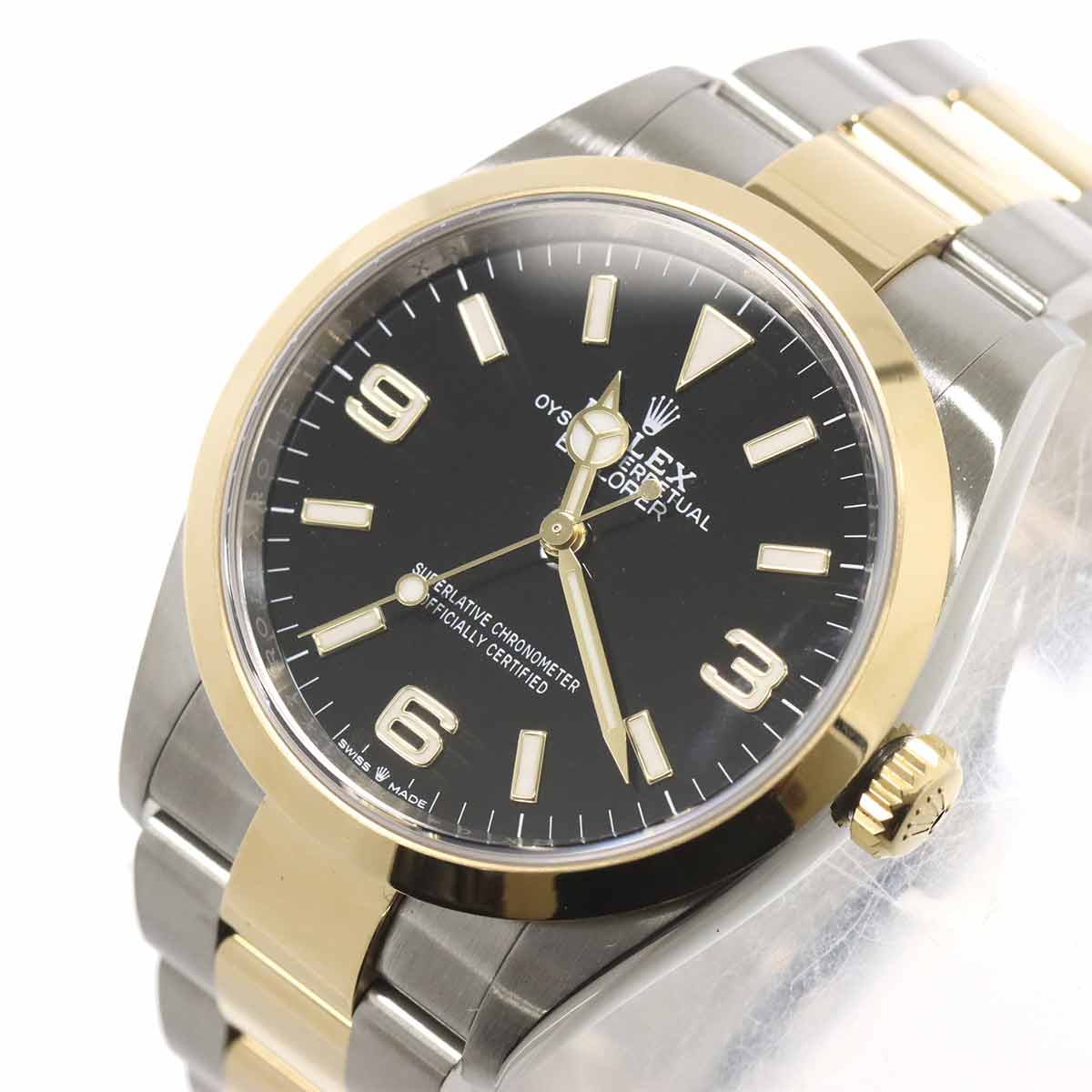 Explorer 1 124273 Serial Random Automatic Black Dial K18YG