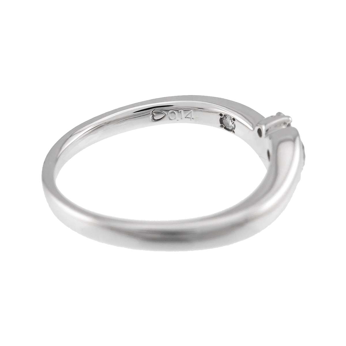 Diamond 0.14ct Ring Pt Platinum size4.5(US)