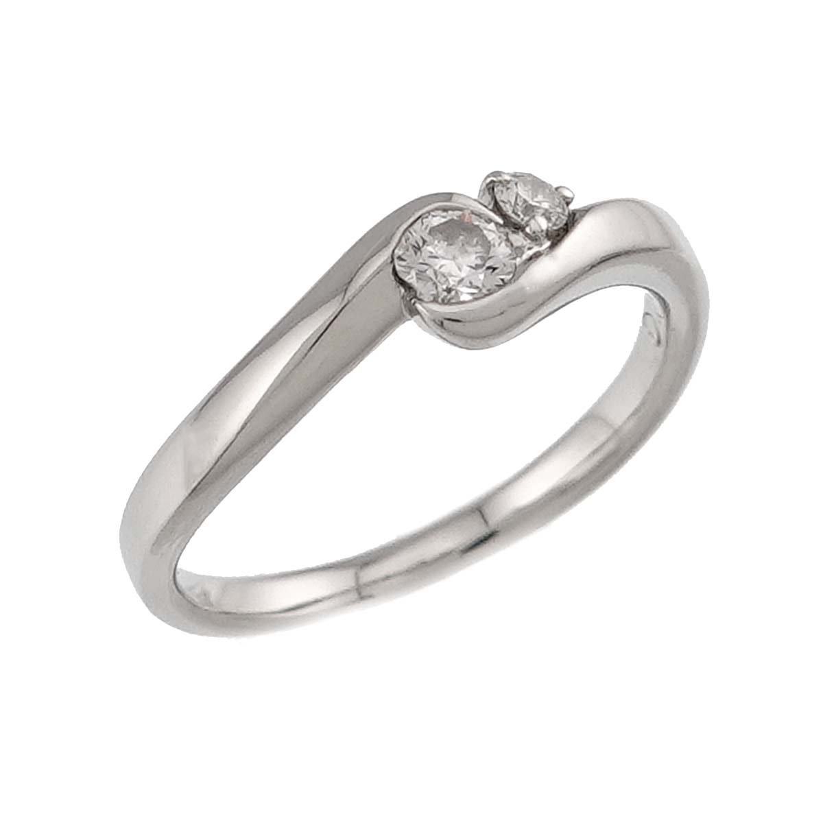 Diamond 0.14ct Ring Pt Platinum size4.5(US)