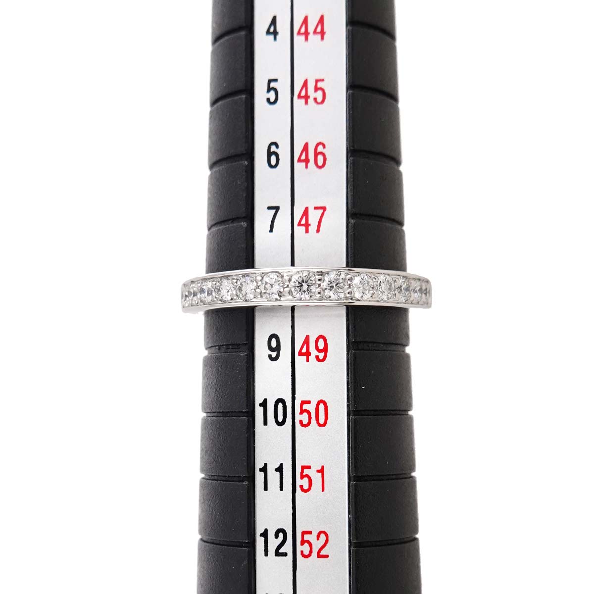 Half Diamond Ring Diamond Platinum Size4.5(US)