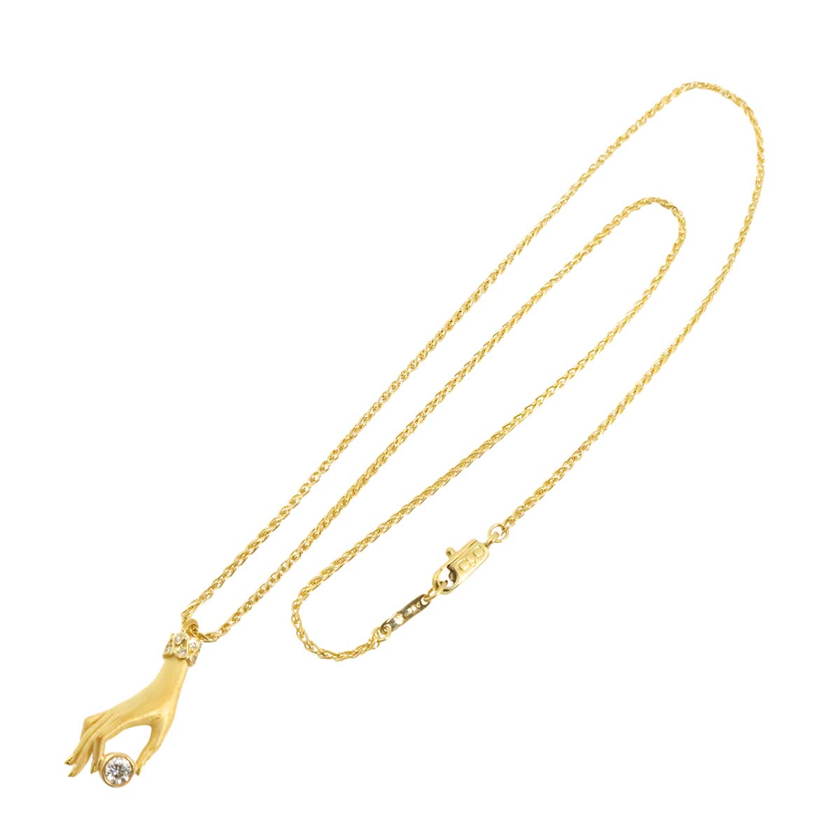 Diamond Necklace 18K YG 750