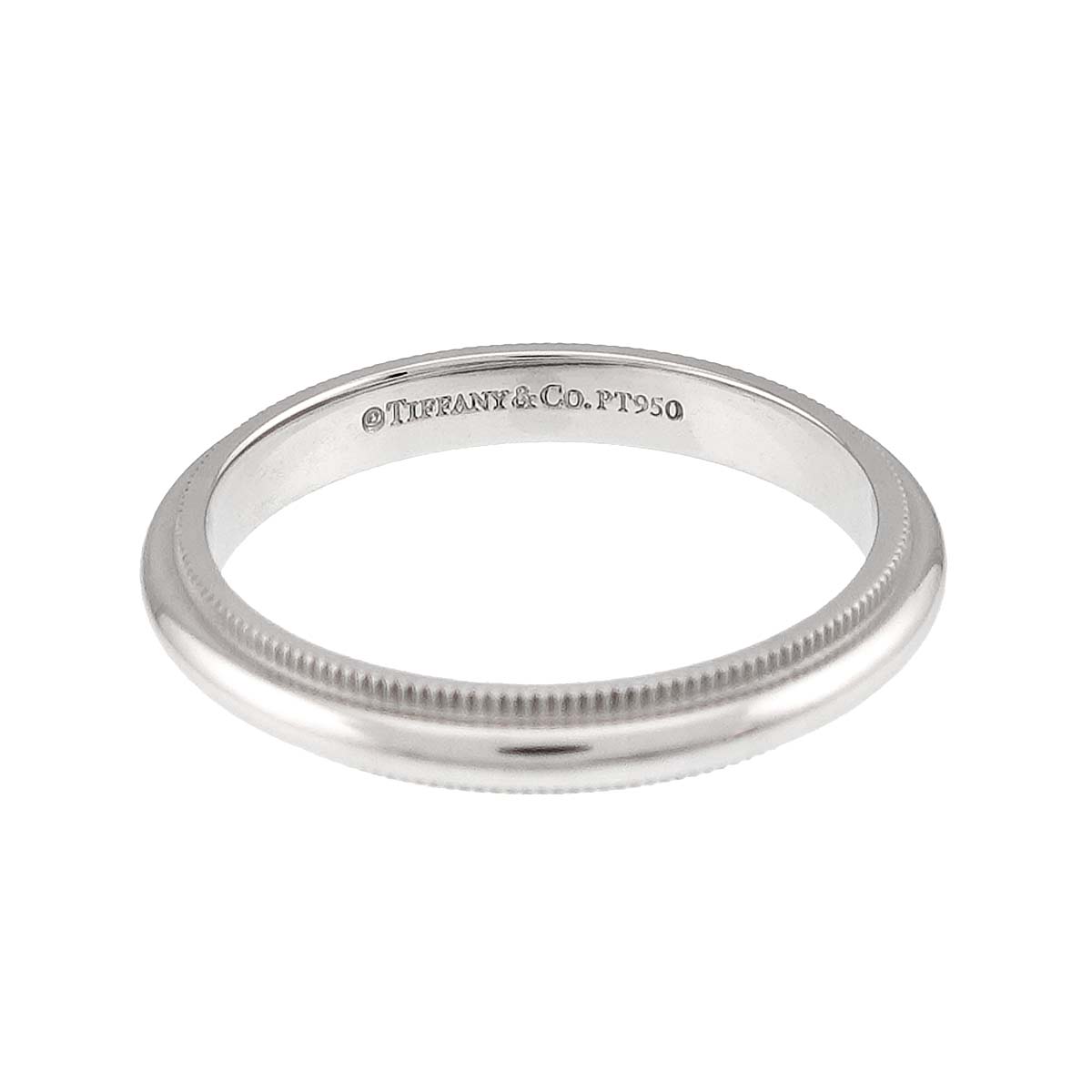Milgrain Band Ring Pt Platinum Size7.5(US)