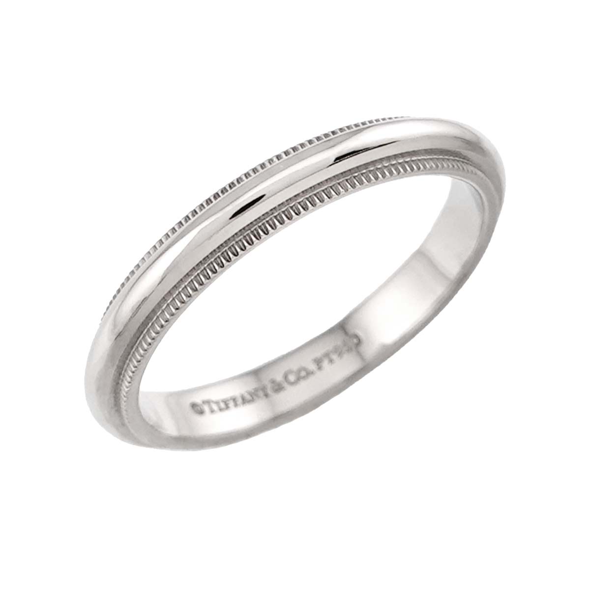 Milgrain Band Ring Pt Platinum Size7.5(US)
