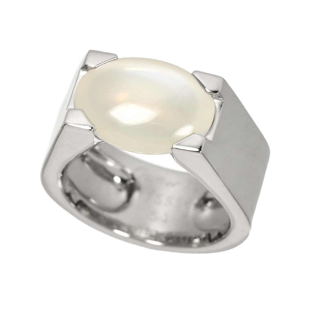 Tanquissim Ring 18K White Gold 750 size54 6.5-6.75(US)