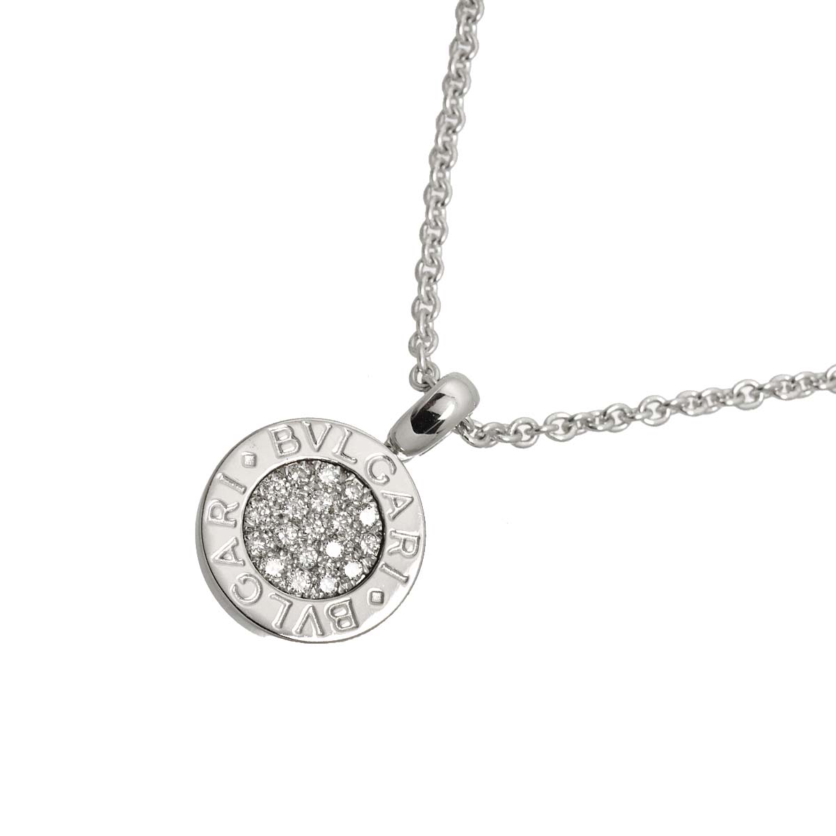 BVLGARI BVLGARI Diamond Necklace 18K White Gold 750
