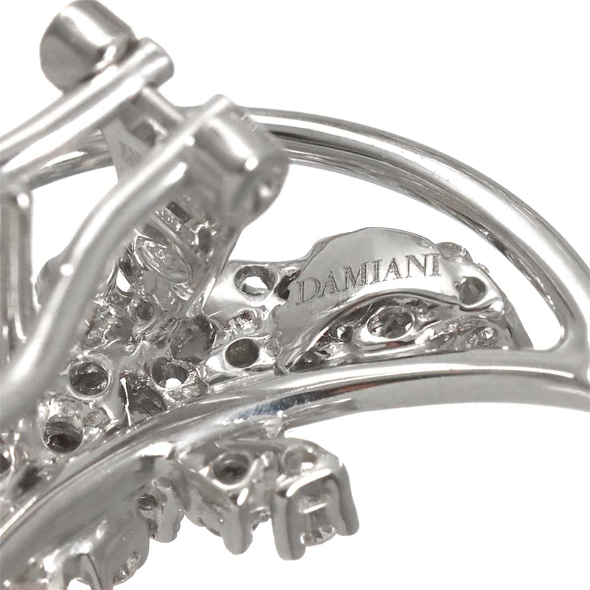 Diamond Earrings Pierced 18K K18 WG 750