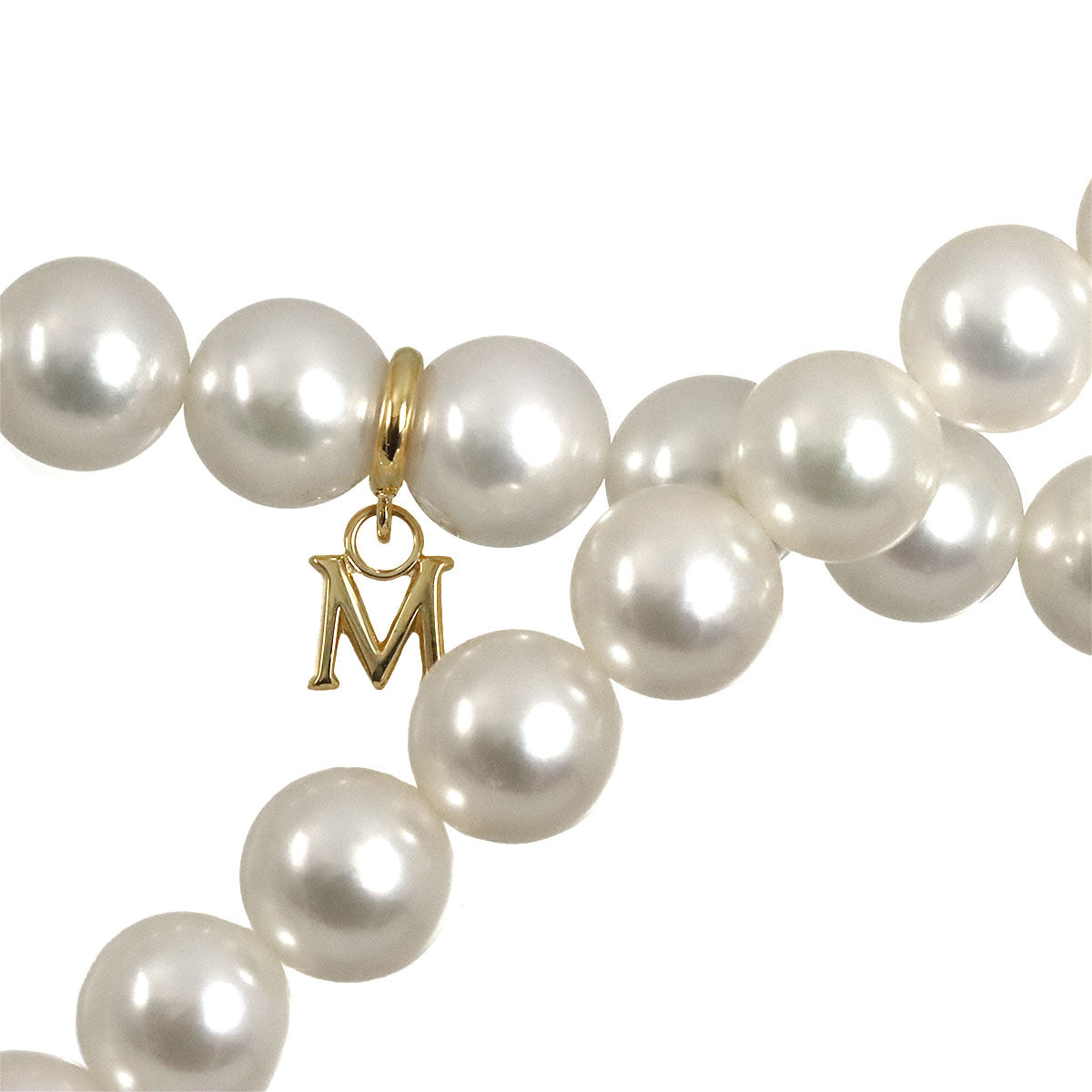 Akoya Pearl 7.0-6.5mm Amethyst Necklace 18K Yellow Gold 750