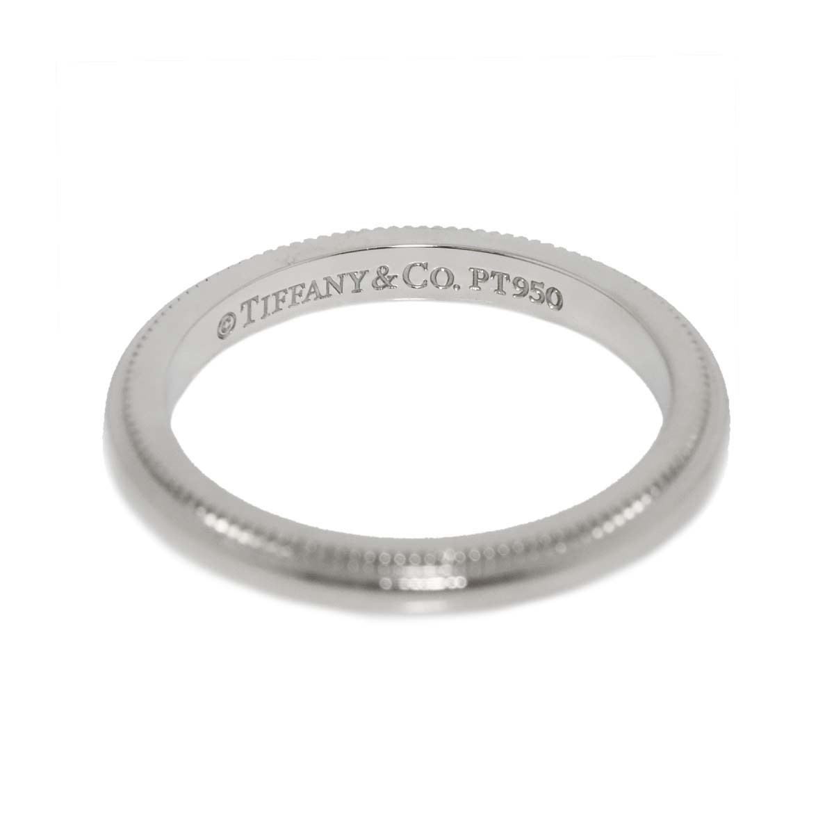 Milgrain Band Ring Pt Platinum Size2.5-2.75(US)
