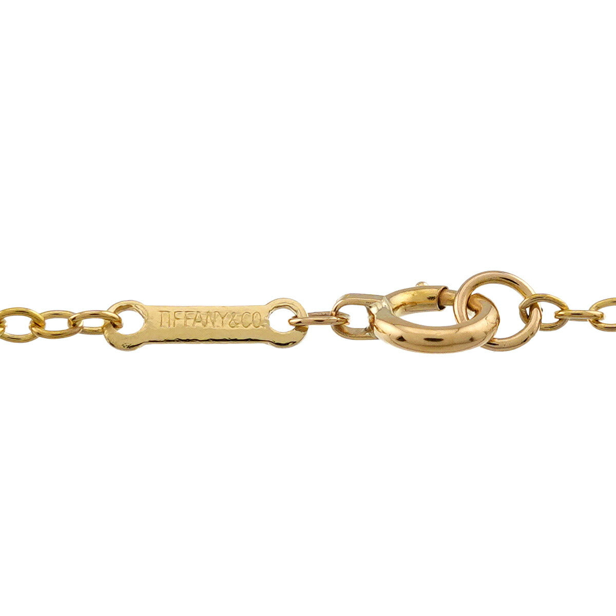 Open Heart Long Necklace 18K Yellow Gold 750