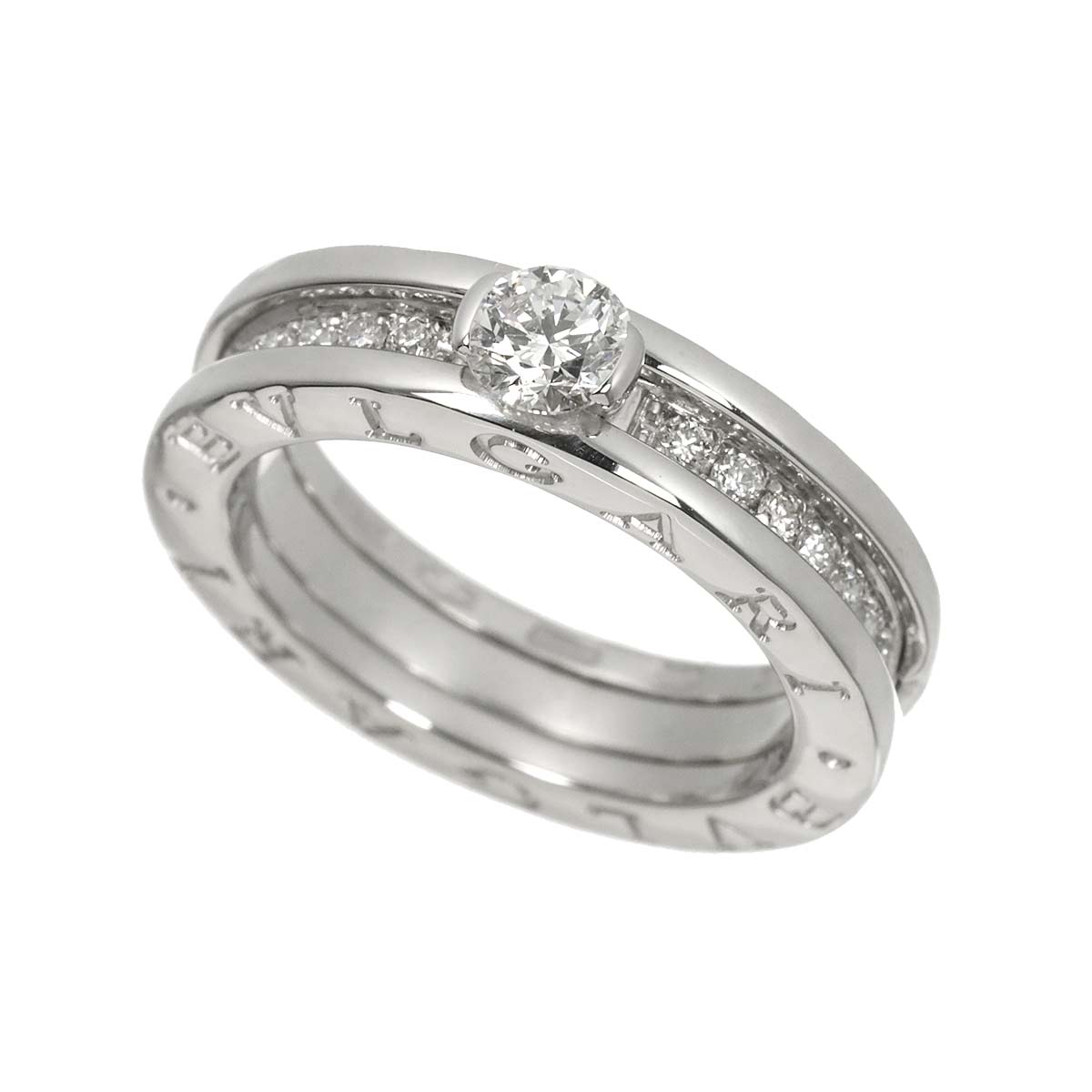 Diamond 0.31ct D/VS1 Ring 18K WG size49 4.75-5(US)