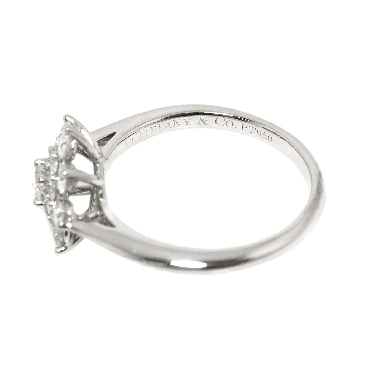 Flower Diamond Ring Platinum size5.25-5.5(US)
