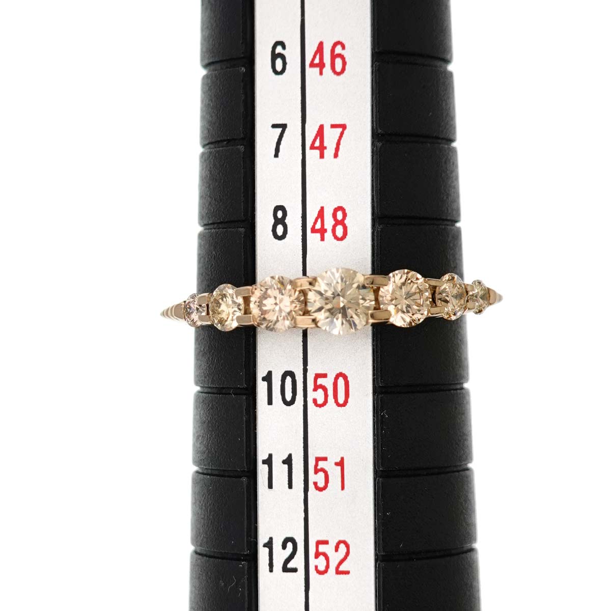 Diamond 0.55ct Ring 18K PG 750 size4.75-5(US)