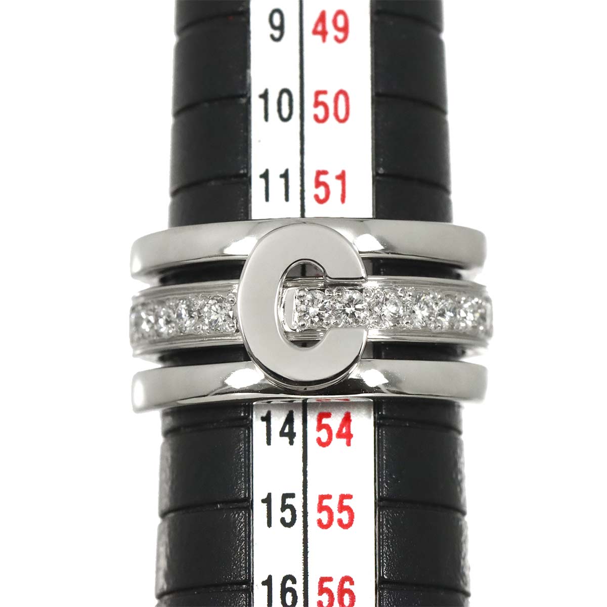 Diamond 0.30ct Ruby 0.01ct Ring Pt Platinum Size6.25-6.5(US)