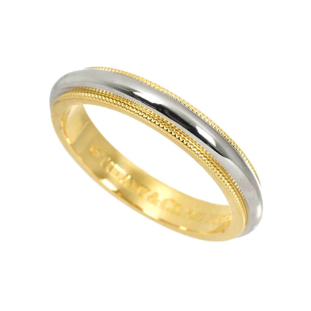 Milgrain Band Ring 18K YG 750 Pt Size6-6.25(US)