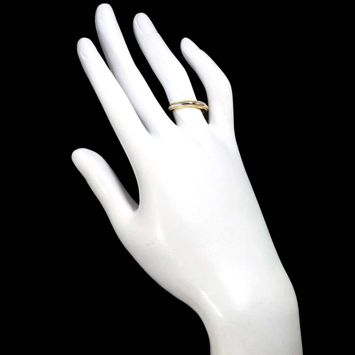 Milgrain Band Ring 18K YG 750 Pt Size6-6.25(US)