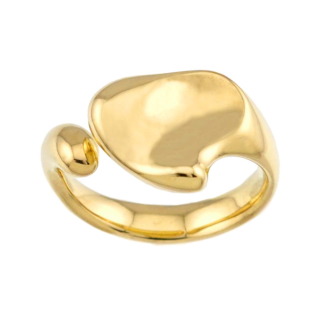 Full Heart Ring 18K YG 750 Size4-4.5(US)