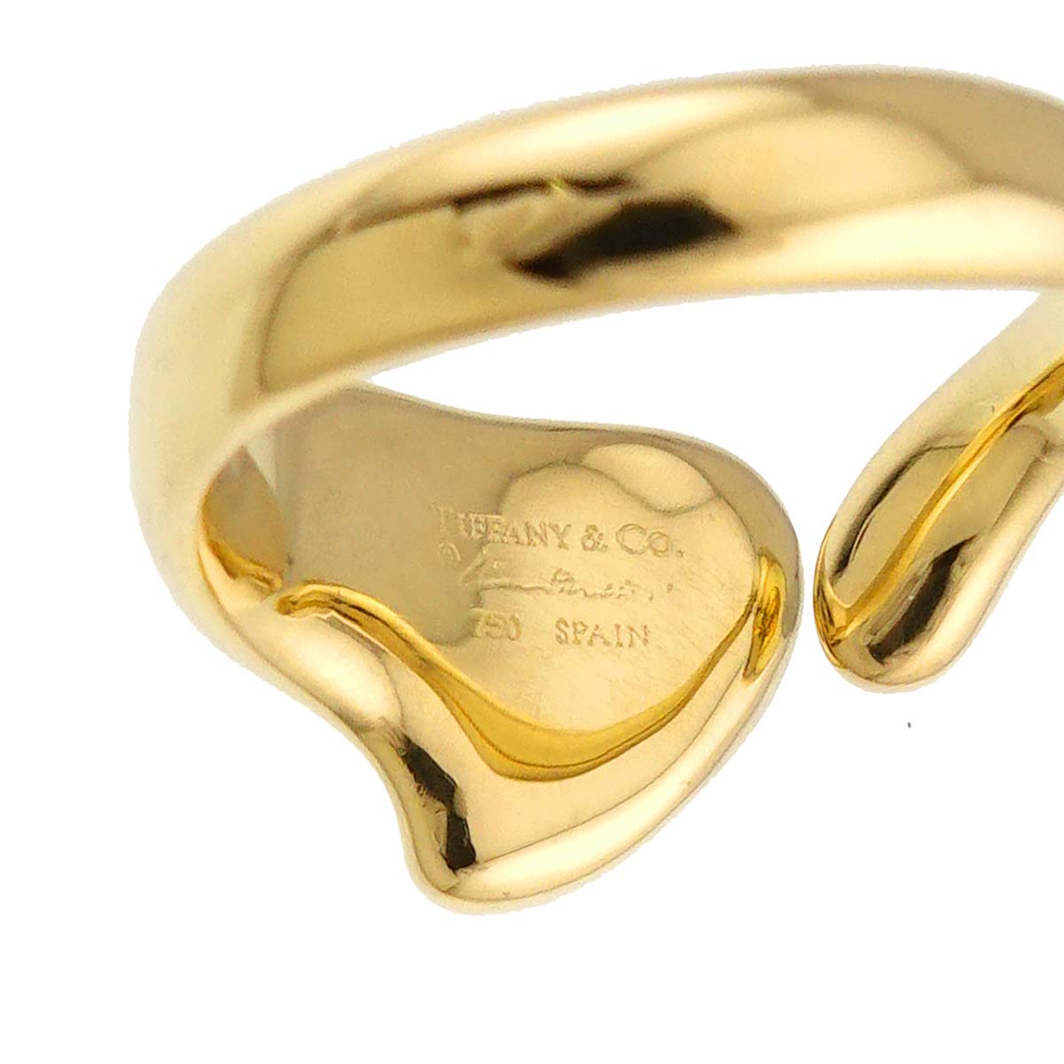 Full Heart Ring 18K YG 750 Size4-4.5(US)