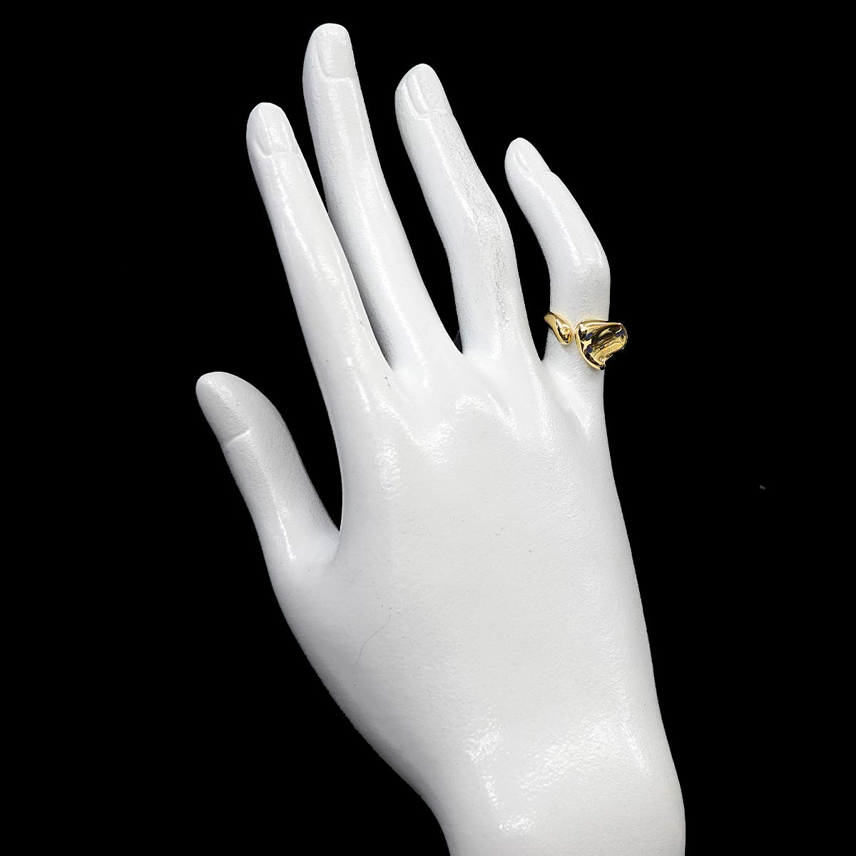 Full Heart Ring 18K YG 750 Size4-4.5(US)