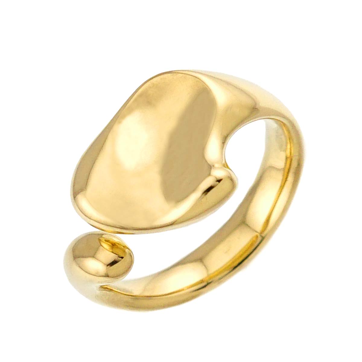 Full Heart Ring 18K YG 750 Size4-4.5(US)
