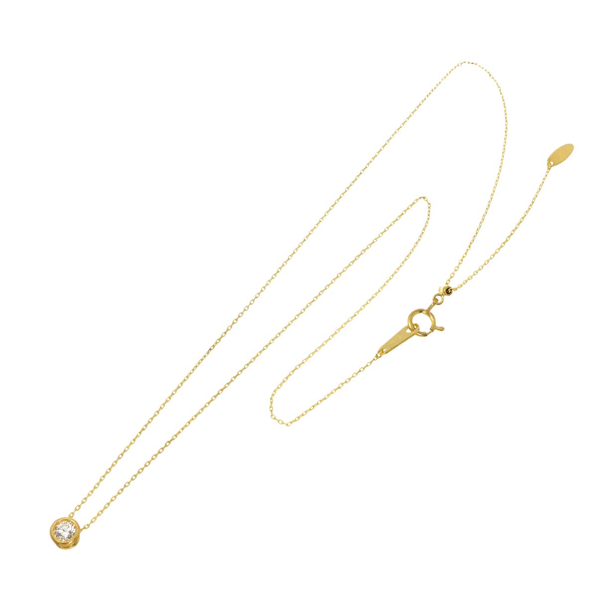 Diamond 0.23ct Necklace 24K YG 999