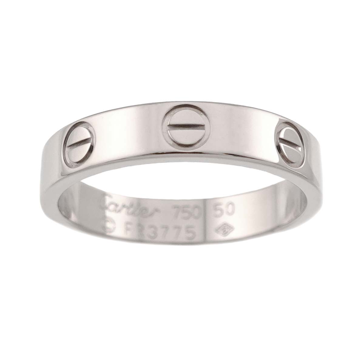 Mini Love Ring 18K White Gold 750 size50 5-5.25(US)