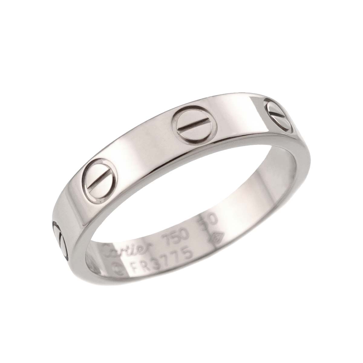 Mini Love Ring 18K White Gold 750 size50 5-5.25(US)