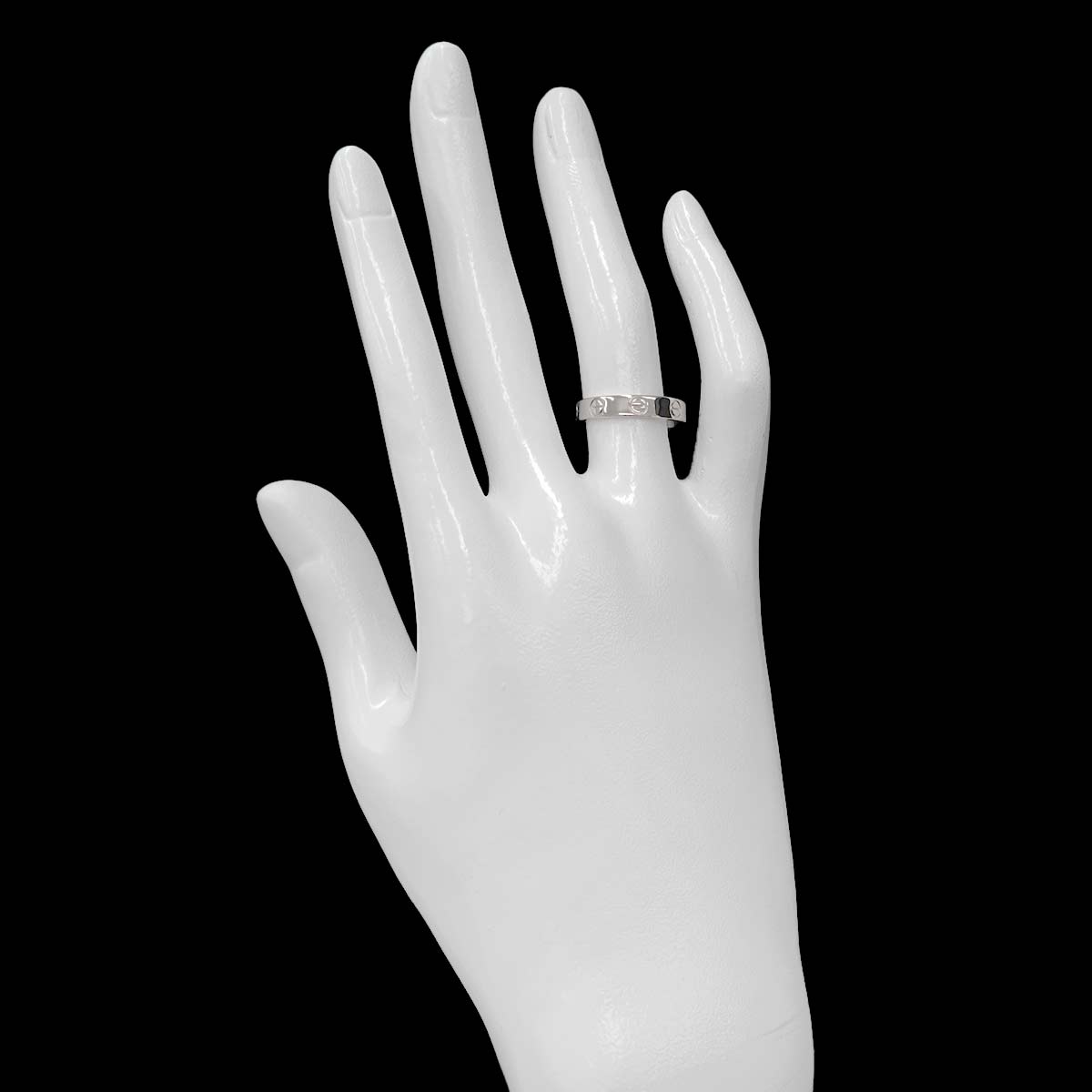 Mini Love Ring 18K White Gold 750 size50 5-5.25(US)
