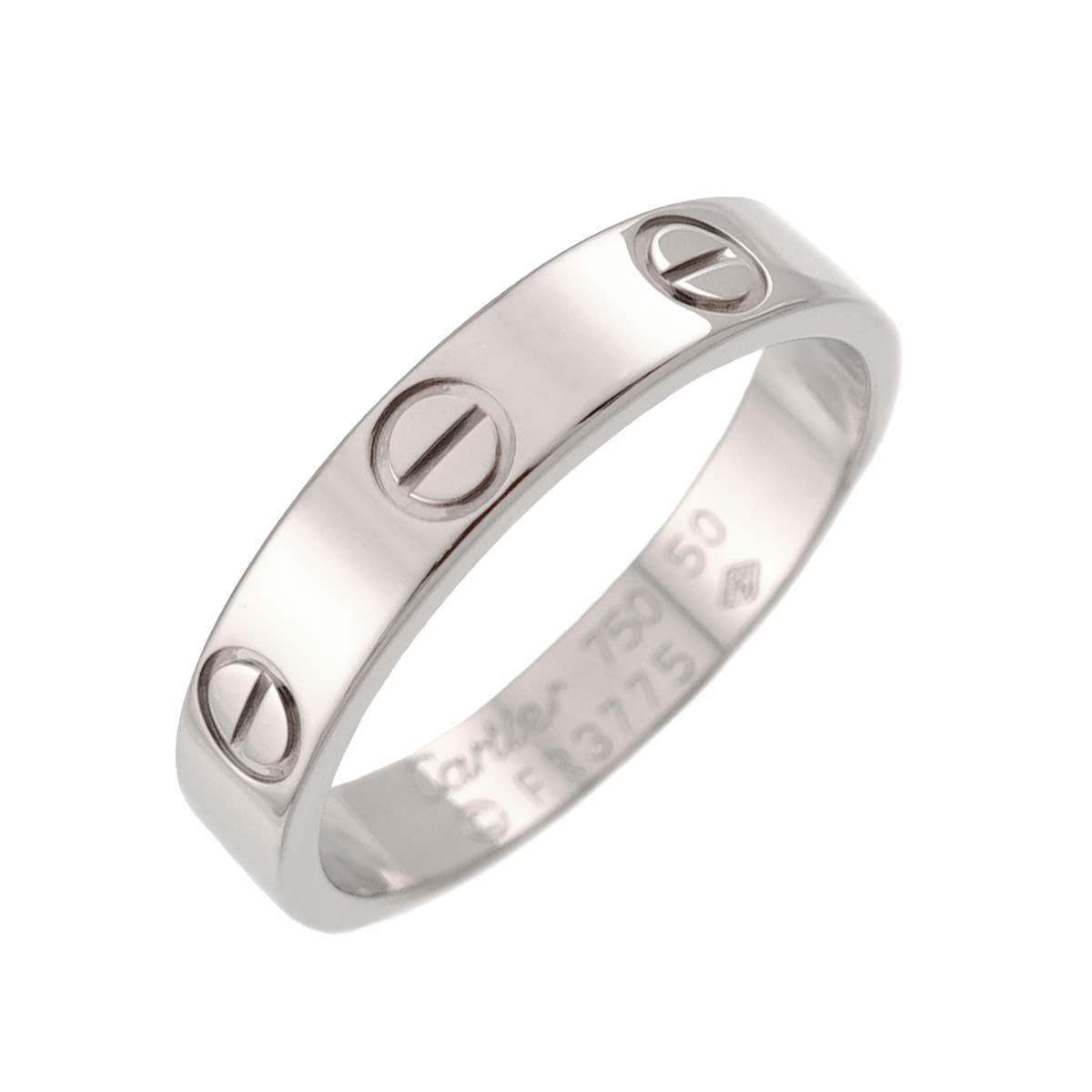 Mini Love Ring 18K White Gold 750 size50 5-5.25(US)