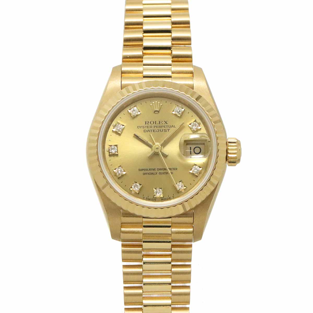 Datejust 69178G Serial N 750 YG 10P Diamond Gold Dial Ladies