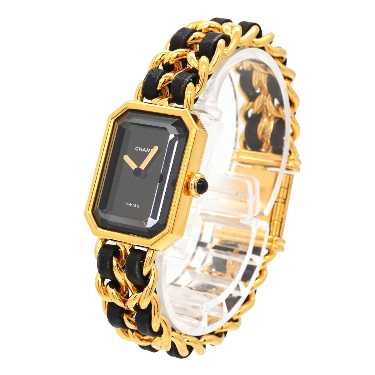 Premiere Size M H0001 Vintage Quartz Black Dial Ladies Watch