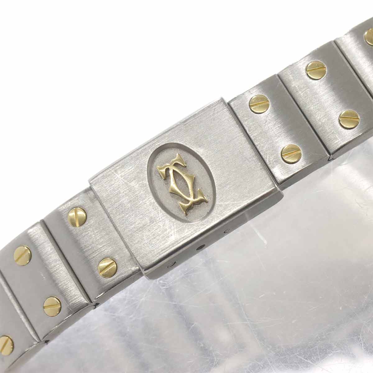 Santos Galbee W20012C4 750 YG Cream Dial Ladies Watch