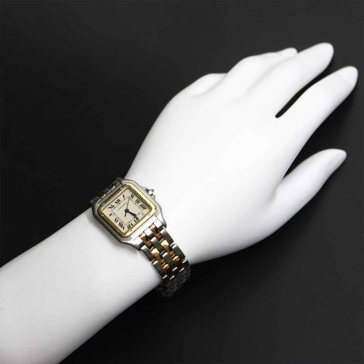 Panthere MM 2Row 83083242 YG Quartz Date Cream Dial Boys Watch