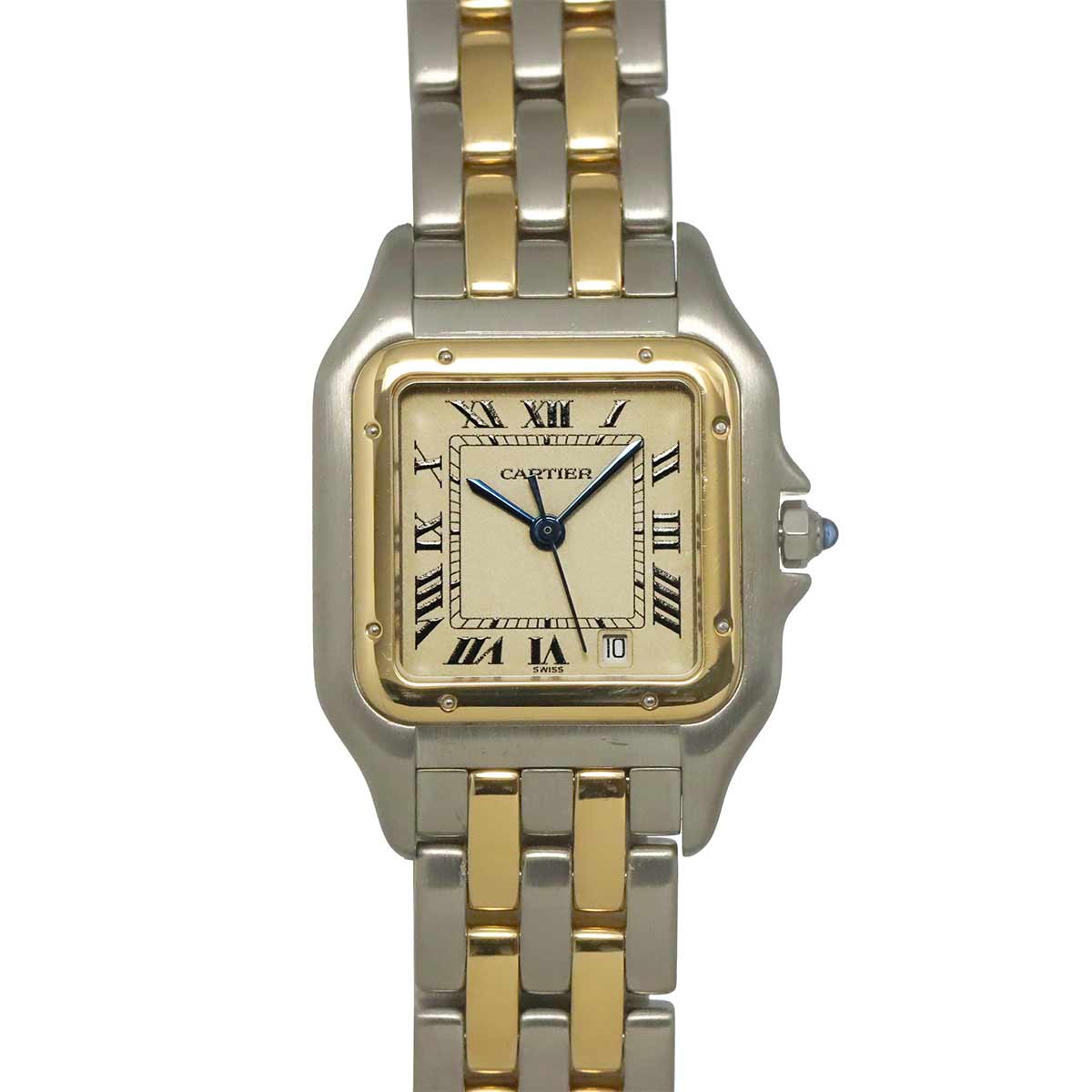 Panthere MM 2Row 83083242 YG Quartz Date Cream Dial Boys Watch