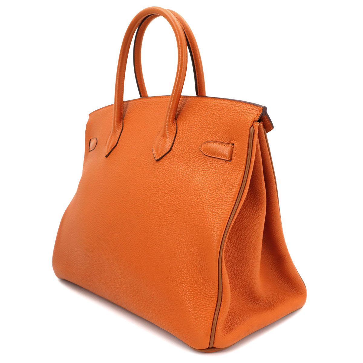 Birkin 35 Verso Hand Bag Togo Potiron Gold