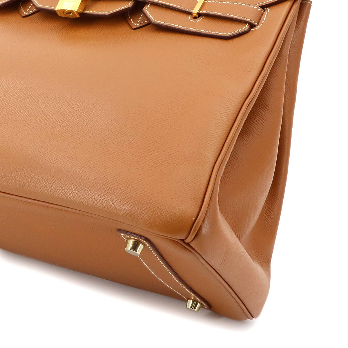 Birkin 35 Veau Epsom Gold Hand Bag Purse Brown