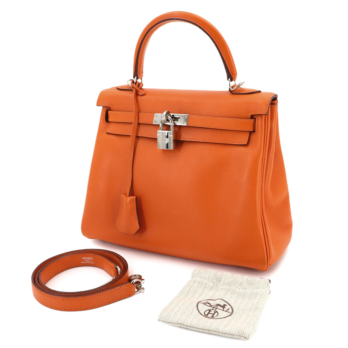 Birkin 25 Hand Shoulder Bag Veau Swift Orange Purse