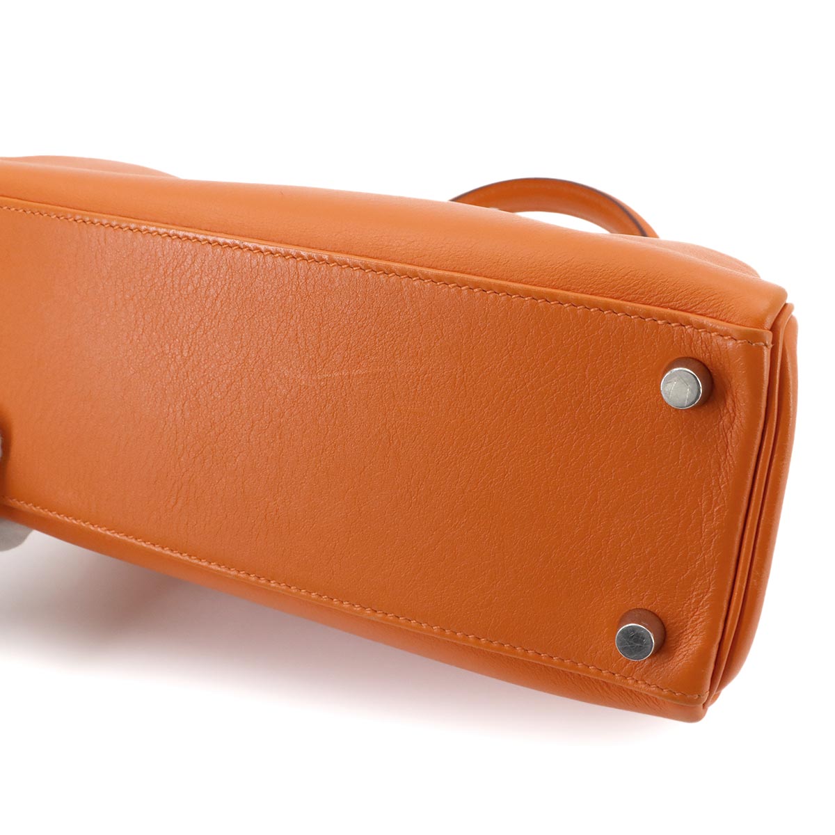 Kelly 25 Hand Shoulder Bag Veau Swift Orange Purse