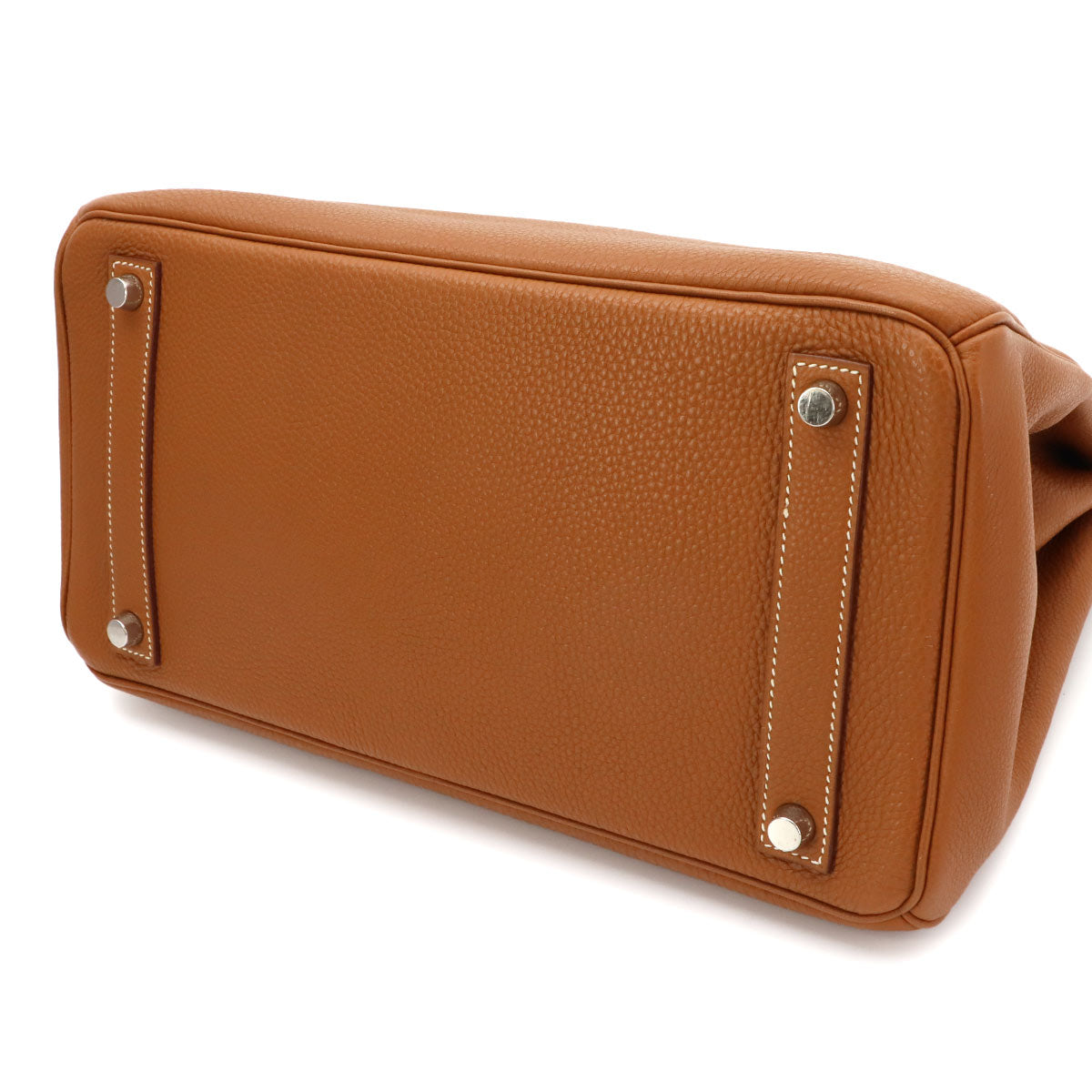 Haut a Courroies 32 Veau Togo Gold Hand Bag Vintage