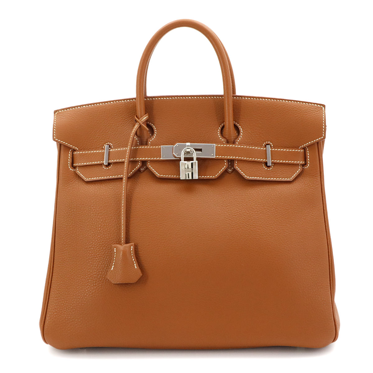 Haut a Courroies 32 Veau Togo Gold Hand Bag Vintage