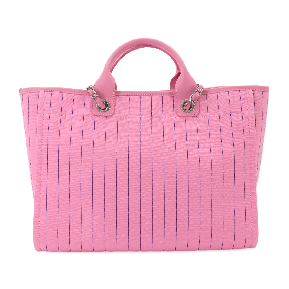 Deauville GM Tote Chain Shoulder Bag Pink Blue A93786
