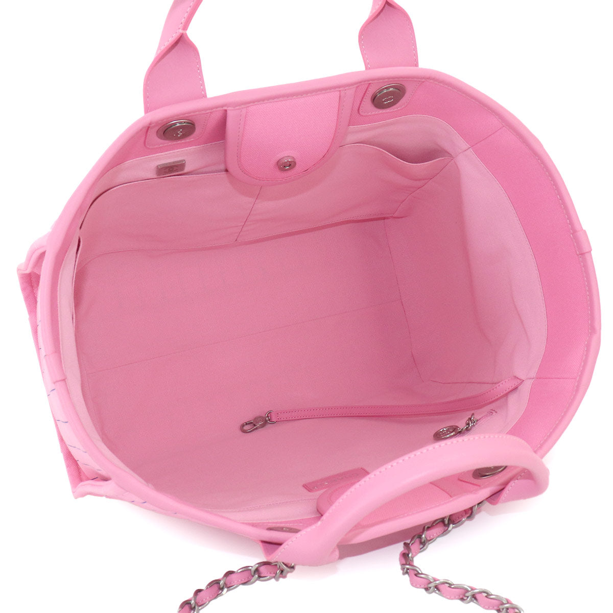 Deauville GM Tote Chain Shoulder Bag Pink Blue A93786