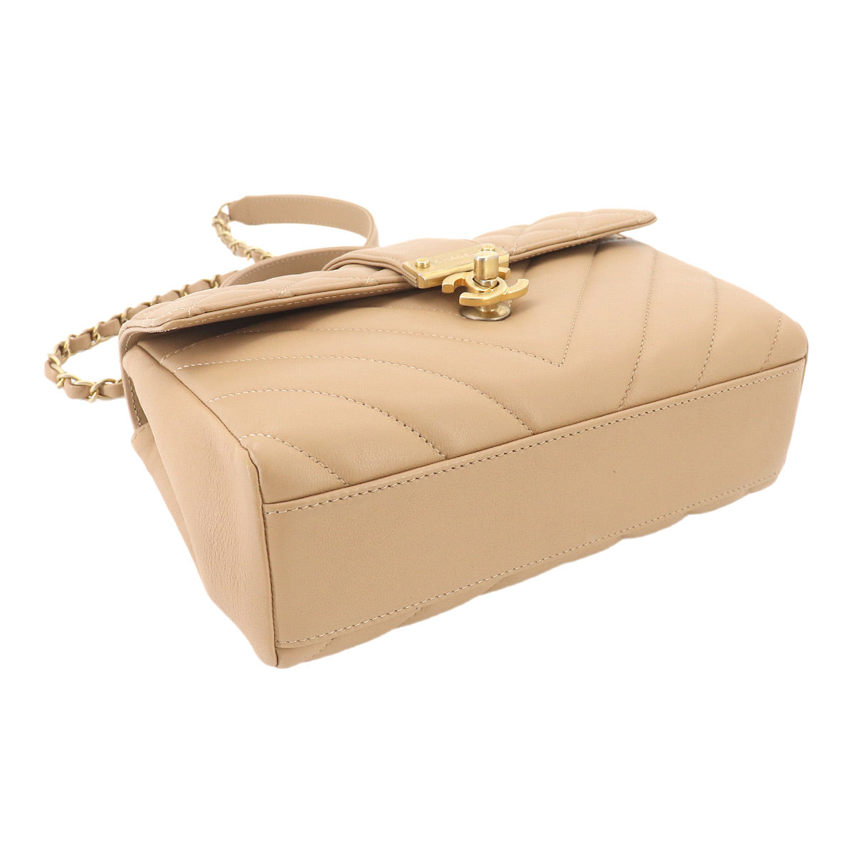 Golden Class CC Matelasse Chevron Hand Chain Shoulder Bag