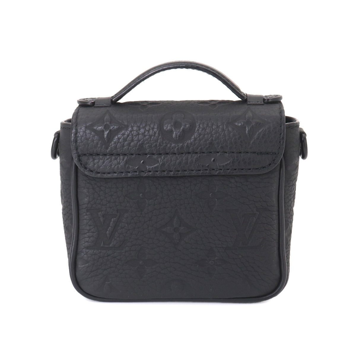 Monogram Taurillon Pico S Lock Shoulder Bag Black M83148