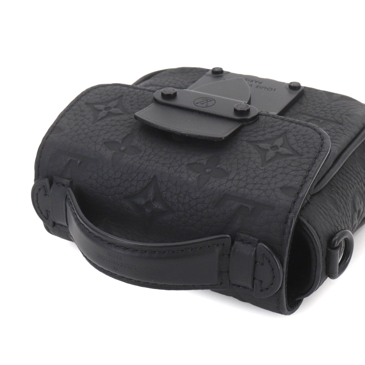 Monogram Taurillon Pico S Lock Shoulder Bag Black M83148
